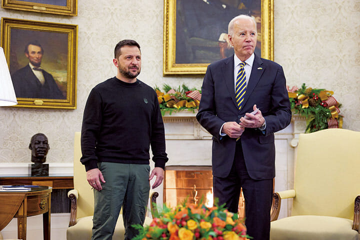 ZELENSKIY VISITS U.S US President Joe Biden met with Ukraine President Volodymyr Zelenskiy on Tuesday December 12, 2023 as his nation seeking additional funding for the ongoing war with Russia.