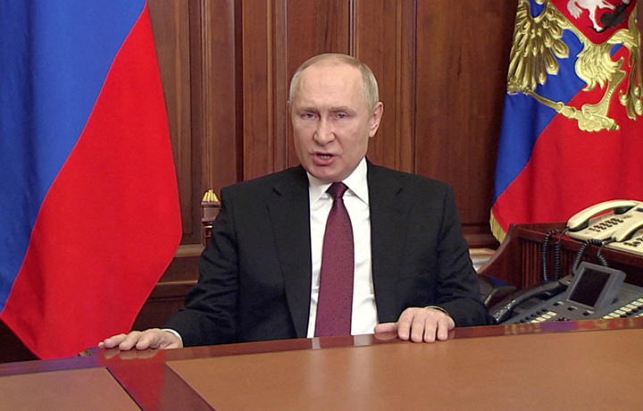 「特別軍事作戦」を承認したプーチン大統領