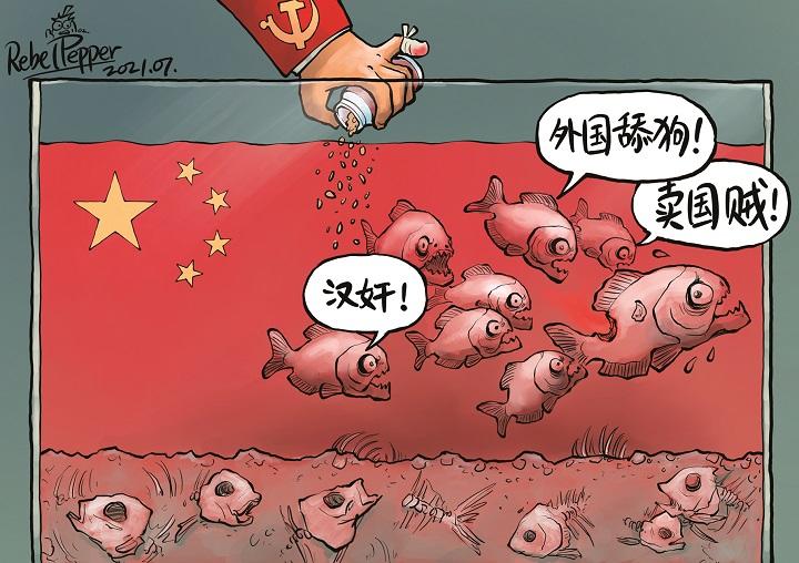 中国の愛国者（風刺画）