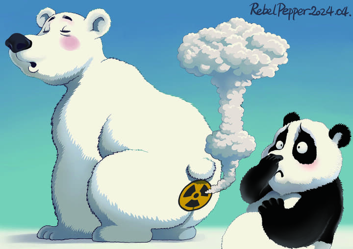 「プーチンおやじ」の機嫌を取り、「張り子のクマ」ロシアと抱き合う中国の本音