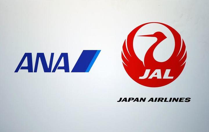 日本航空と全日本空輸のロゴマーク