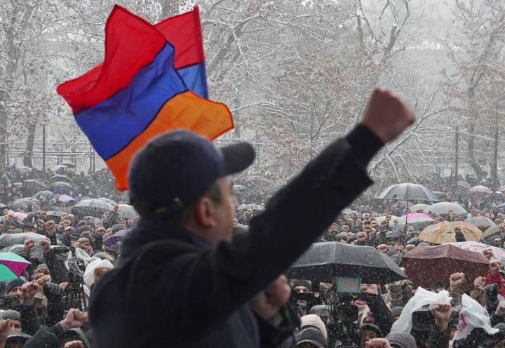 アルメニアのデモ