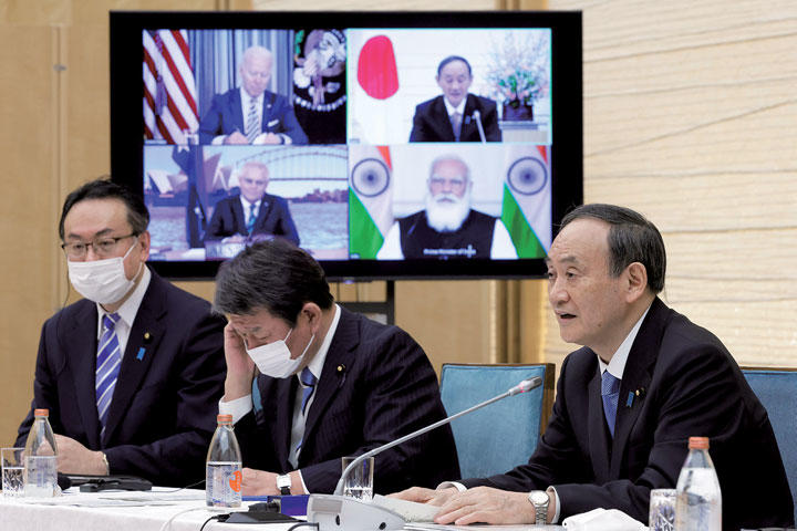 日米豪印首脳協議（クアッド）の初会合
