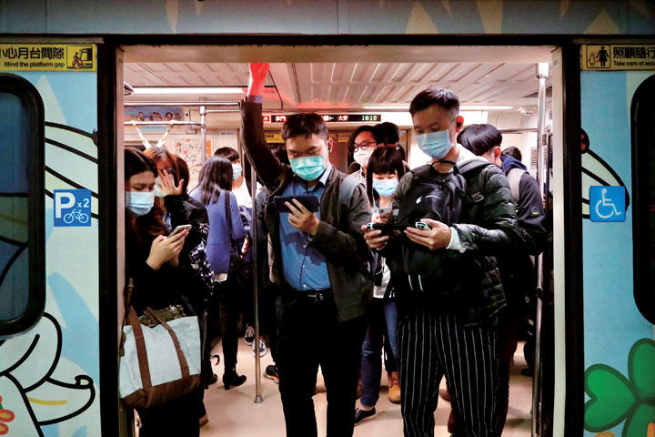 台湾の電車、新型コロナウイルス