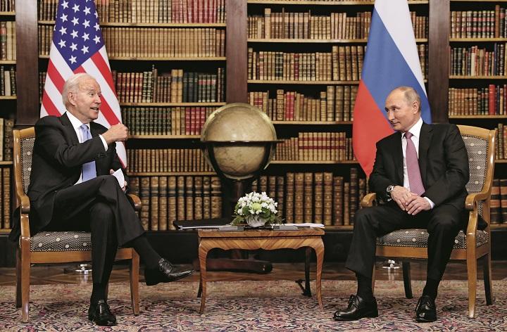 米バイデン大統領とロシアのプーチン大統領