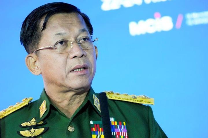 ミャンマーの暫定首相となった国軍トップのミン・アウン・フライン総司令官