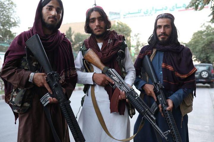 アフガニスタン、カブール市内のタリバン兵士
