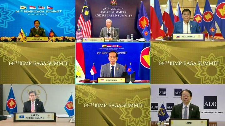 東南アジア諸国連合（ASEAN）首脳会議の様子