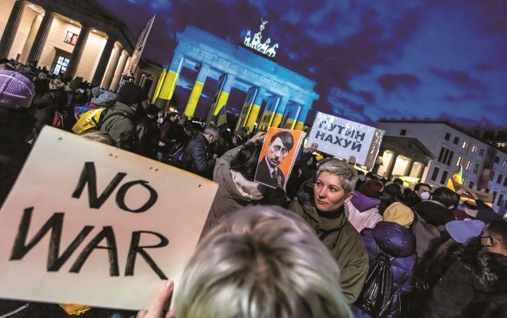 ベルリンの抗議集会（2月24日）