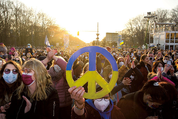 ベルリンの親ウクライナデモ