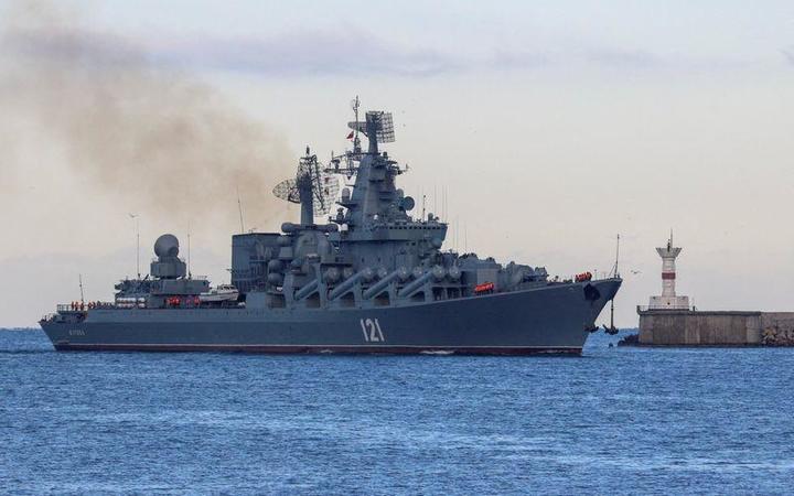ロシア黒海艦隊の旗艦であるミサイル巡洋艦「モスクワ」