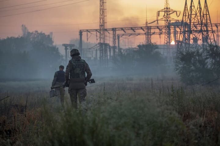 セベロドネツクに展開するウクライナ兵