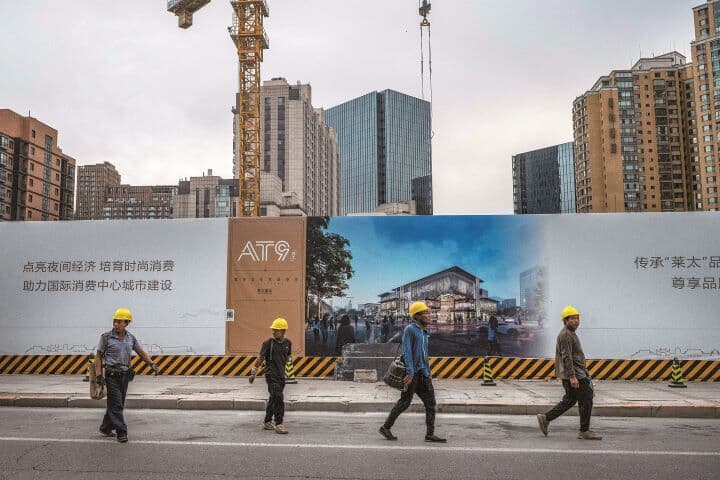 北京の建設現場