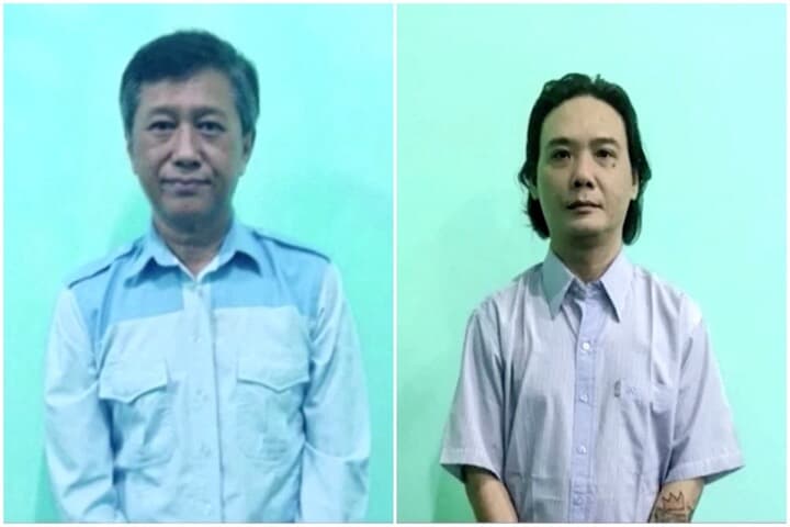 死刑執行されたチョー・ミン・ユー氏（左）と ョ―・ザヤル・ゾー氏（右）