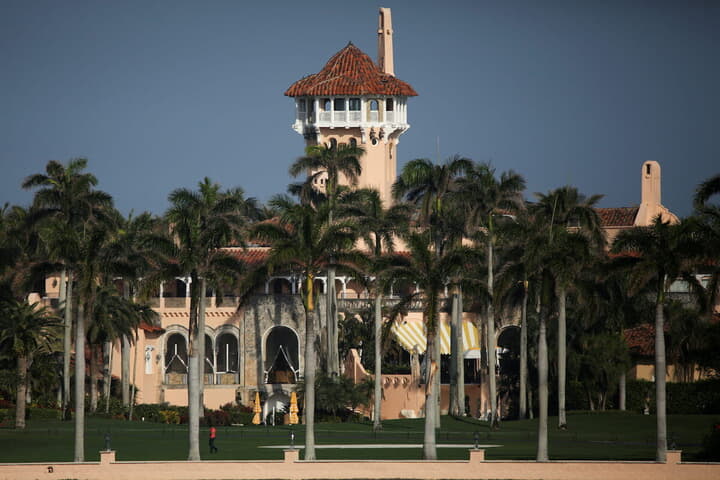 フロリダ州パームビーチにあるトランプ前米大統領の邸宅「マールアラーゴ」