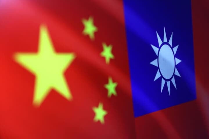 中国と台湾の旗