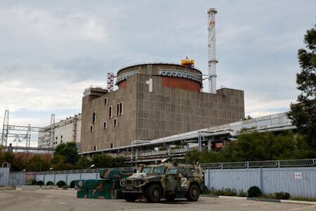 ウクライナ南部のザポロジエ原子力発電所