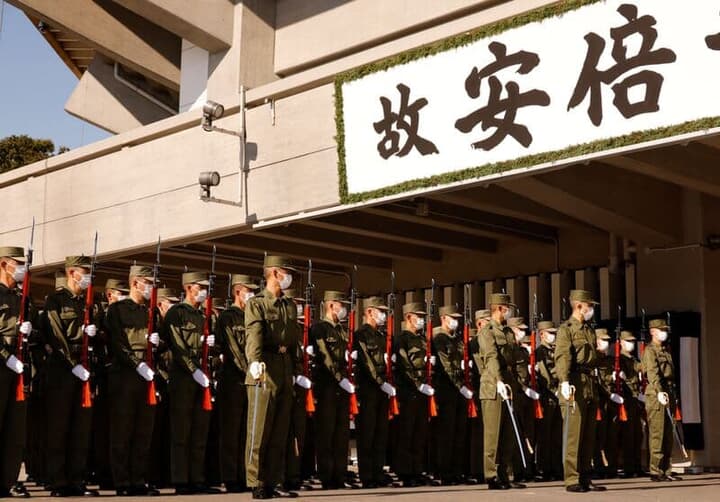 26日に武道館で行われた国葬のリハーサル