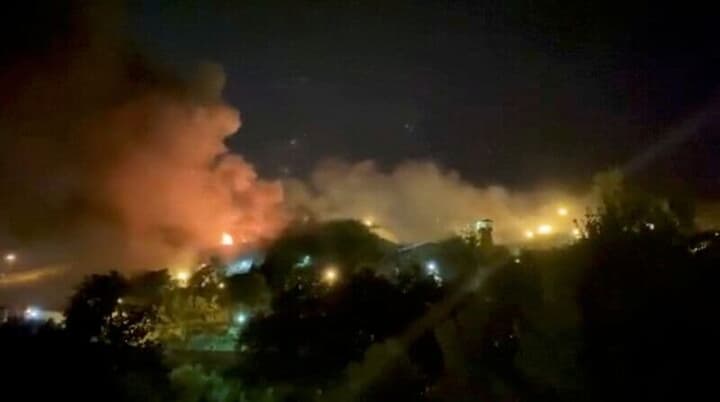 火災が発生したヘランのエビン刑務所