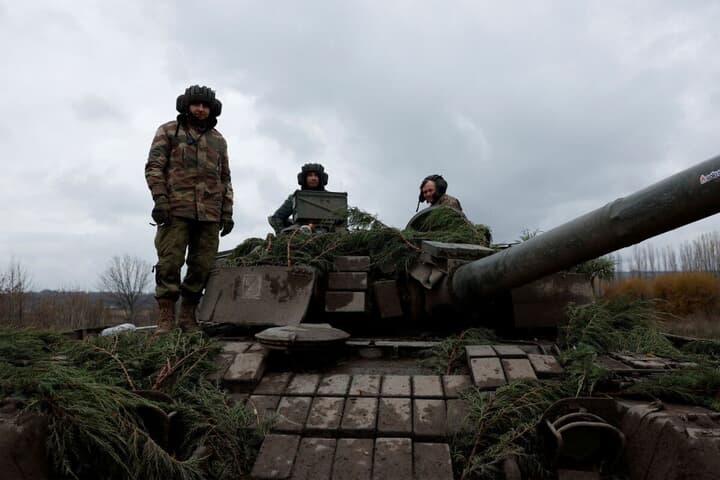 ドンバス地方のウクライナ兵
