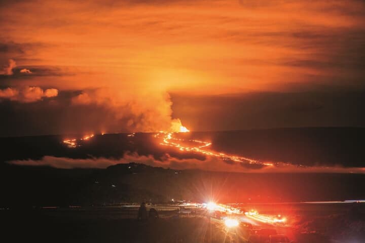 ハワイ島のマウナロア火山