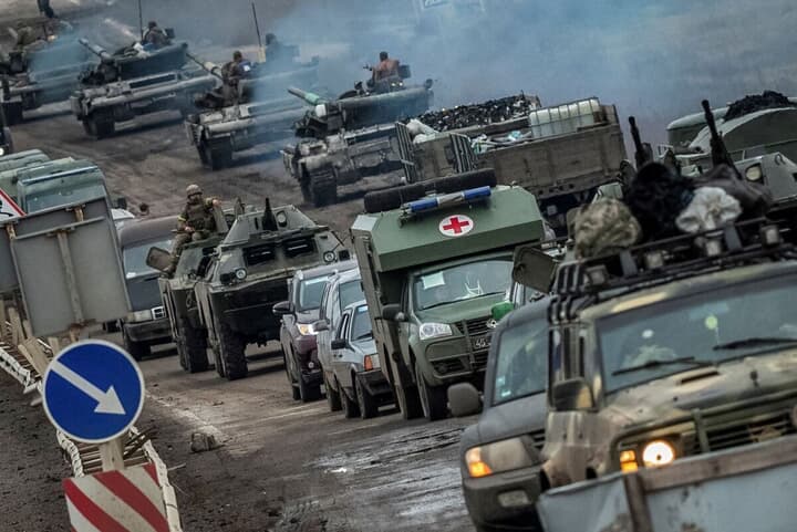 ウクライナの戦車と車両