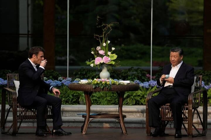 マクロン仏大統領と習近平中国国家主席
