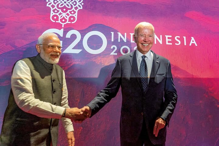 モディ印首相とバイデン米大統領