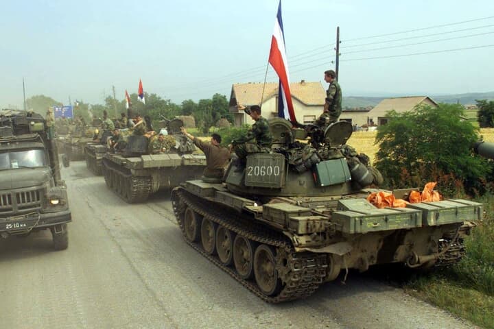 ユーゴスラビアのT-55戦車