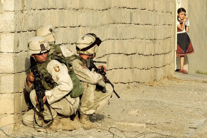 イラク北部の主要都市モスルの米兵