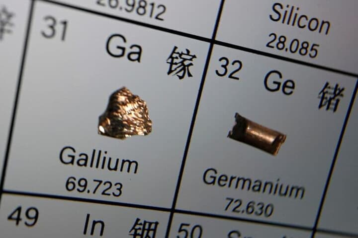周期表上のガリウムとゲルマニウム