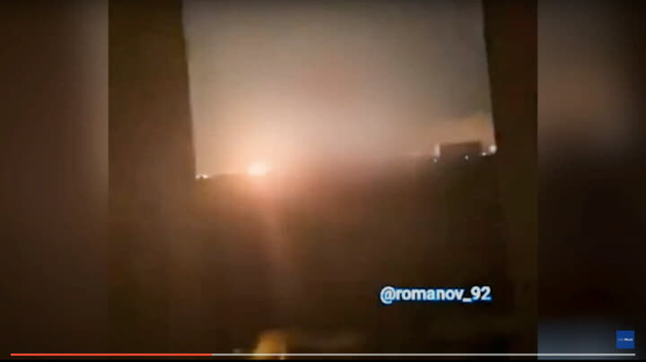 クリミア橋の爆発の映像