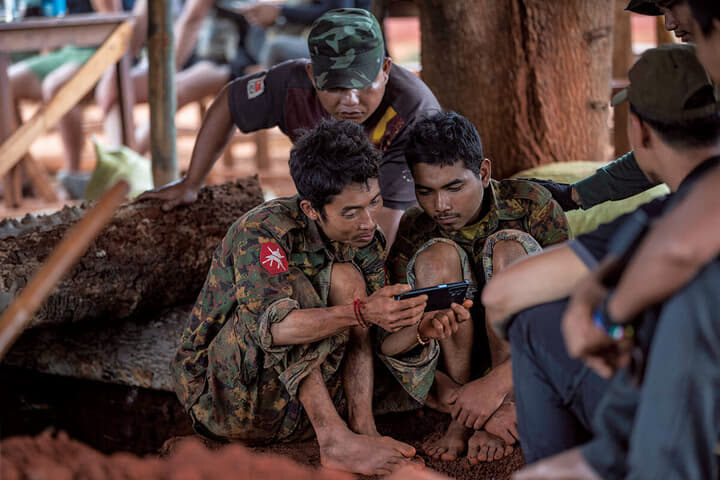 ミャンマー国軍と反政府勢力の争い
