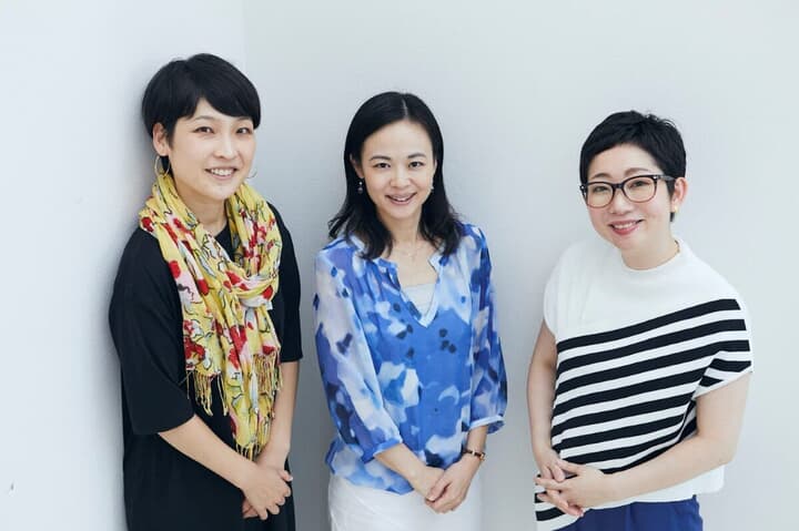 Waris共同創業者の河京子さん、米倉史夏さん、田中美和さん