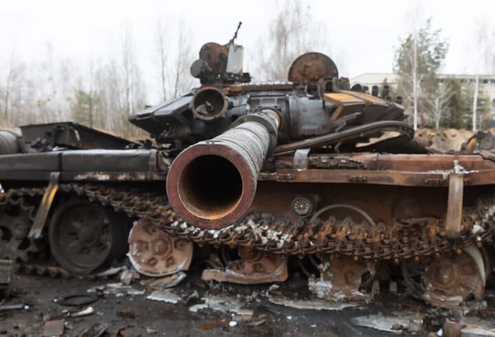 ウクライナがロシア戦車攻撃を撃退