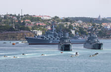 ロシア軍の海上軍事パレード