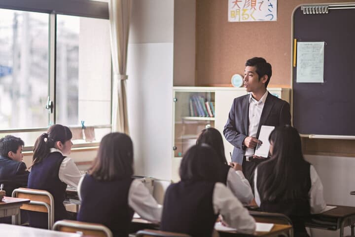 日本の学校の授業風景