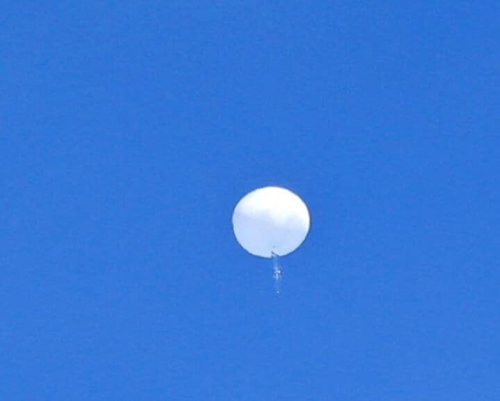 アメリカに飛来した中国の気球