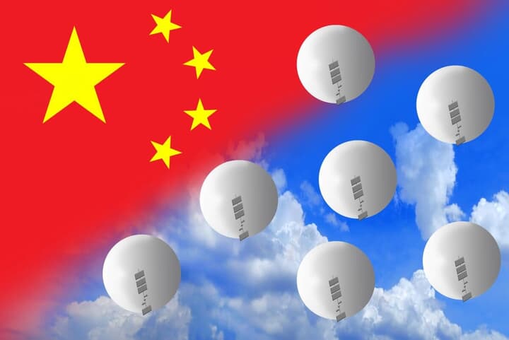 中国の観測気球（イメージ画像）