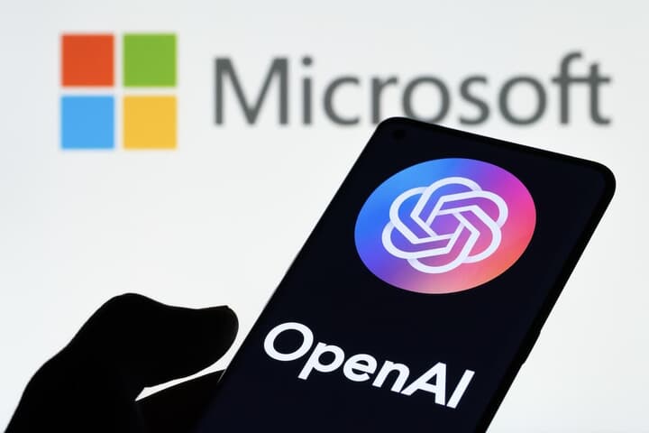OpenAIとMicrosoftのロゴ